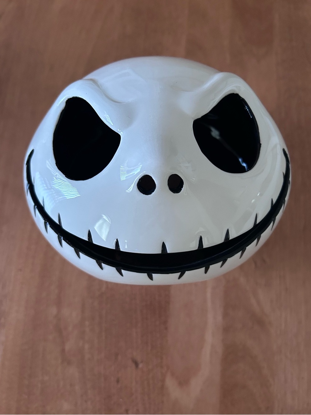 Jack Skellington Pumpkin King White Ceramic Face